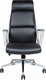 Миниатюра изображения товара Кресло офисное Norden Лондон Люкс / ZR8637H-408 (хром /черная экокожа)