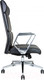 Миниатюра изображения товара Кресло офисное Norden Лондон Люкс / ZR8637H-408 (хром /черная экокожа)