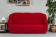 Миниатюра изображения товара Чехол на 3-х местный диван Софатэкс Стандарт ПО-6 без оборки / 01627 (бордовый)