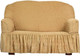 Миниатюра изображения товара Чехол на 2-х местный диван Софатэкс Люкс ПО-4 с оборкой / 00874 (песок)