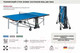 Миниатюра изображения товара Теннисный стол Donic Schildkrot Outdoor Roller 1000 / 230291-B (синий)