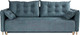Миниатюра изображения товара Диван KRONES Цезарь 3 (велюр серо-бирюзовый)