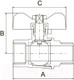Миниатюра изображения товара Шаровой кран Tim DE1215