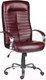 Миниатюра изображения товара Кресло офисное Деловая обстановка Консул Хром кожа люкс (бордовый)