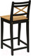 Миниатюра изображения товара Стул барный Folium H600 / B6O269395/O4902 (черный/шпон дуба)