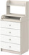Миниатюра изображения товара Комод пеленальный Атон Сириус Полка 604 ЛДСП (бодега светлая/белый)