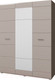 Миниатюра изображения товара Шкаф Горизонт Мебель Ненси 3х ств. (венге/капучино)
