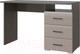 Миниатюра изображения товара Письменный стол Горизонт Мебель Ненси 1200 3 ящика (венге/капучино)