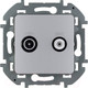 Миниатюра изображения товара Розетка Legrand Inspiria 673882 (алюминий)