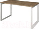 Миниатюра изображения товара Письменный стол Программа Техно Аргентум-МП НТМП.О-140 (дуб сафари/белый)