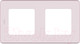 Миниатюра изображения товара Рамка для выключателей и розеток Legrand Inspiria 673944 (розовый)