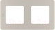 Миниатюра изображения товара Рамка для выключателей и розеток Legrand Inspiria 673948 (шампань)