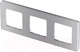 Миниатюра изображения товара Рамка для выключателей и розеток Legrand Inspiria 673952 (алюминий)