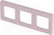 Миниатюра изображения товара Рамка для выключателей и розеток Legrand Inspiria 673954 (розовый)