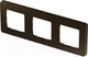 Миниатюра изображения товара Рамка для выключателей и розеток Legrand Inspiria 673959 (бронза)