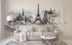 Миниатюра изображения товара Фотообои листовые Citydecor Акварельный Париж (300x254)