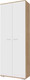 Миниатюра изображения товара Шкаф Памир Италия ШК-800 (дуб сонома/белый глянец)