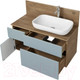 Миниатюра изображения товара Тумба под умывальник Акватон Мишель 100 (1A256901MIX30)
