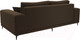Миниатюра изображения товара Диван Лига Диванов Льюес 275 / 108605 (микровельвет, коричневый)