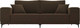 Миниатюра изображения товара Диван Лига Диванов Льюес 275 / 108605 (микровельвет, коричневый)