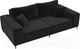 Миниатюра изображения товара Диван Лига Диванов Льюес 275 / 108608 (микровельвет, черный)