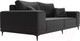 Миниатюра изображения товара Диван Лига Диванов Льюес 275 / 108615 (экокожа, черный)