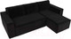 Миниатюра изображения товара Диван угловой Лига Диванов Куба 277 правый / 108650 (велюр, черный)