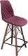 Миниатюра изображения товара Стул барный Sheffilton SHT-ST29-C12/S80-1 (ежевичное вино/темный орех/черный муар)