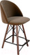 Миниатюра изображения товара Стул барный Sheffilton SHT-ST35/S80-1 (кофейный ликер/темный орех/черный)
