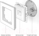 Миниатюра изображения товара Розетка Werkel W1182008 / a051604 (черный матовый)