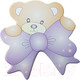 Миниатюра изображения товара Накладка декоративная для мебели Лель Мишка с бантиком 020.2 (сиреневый)