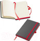 Миниатюра изображения товара Записная книжка Easy Gifts Rostock / 341105 (черный/красный)