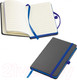 Миниатюра изображения товара Записная книжка Easy Gifts Rostock / 341104 (черный/синий)
