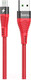 Миниатюра изображения товара Кабель Hoco USB U53 micro (красный)