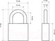 Миниатюра изображения товара Замок навесной Стандарт HG-340