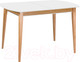 Миниатюра изображения товара Обеденный стол ТехКомПро Арека ПО 70x110-150 / 121747 (бук/тон 1/тон подстолья 2/ножка 8)