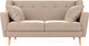 Миниатюра изображения товара Диван Лига Диванов Брайтон 281 2-х местный / 108914 (велюр, бежевый)