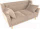 Миниатюра изображения товара Диван Лига Диванов Брайтон 281 2-х местный / 108914 (велюр, бежевый)