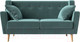 Миниатюра изображения товара Диван Лига Диванов Брайтон 281 2-х местный / 108915 (велюр, бирюзовый)