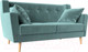 Миниатюра изображения товара Диван Лига Диванов Брайтон 281 2-х местный / 108915 (велюр, бирюзовый)
