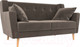 Миниатюра изображения товара Диван Лига Диванов Брайтон 281 2-х местный / 108918 (велюр, коричневый)