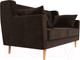 Миниатюра изображения товара Диван Лига Диванов Брайтон 281 2-х местный / 108926 (микровельвет, коричневый)