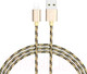 Миниатюра изображения товара Кабель Borofone BX24 Ring AM-8pin Lightning (1м, золотистый)
