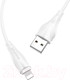 Миниатюра изображения товара Кабель Borofone BX18 USB Lightning (1м, белый)