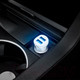Миниатюра изображения товара Зарядное устройство автомобильное Hoco Z1 Double Ported Car Charger (белый)