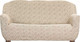 Миниатюра изображения товара Чехол на 3-х местный диван Софатэкс Стандарт ПО-6 Венеция без оборки / 01152 (ваниль)