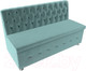 Миниатюра изображения товара Скамья кухонная мягкая Лига Диванов Вента 284 / 108761 (велюр, бирюзовый)
