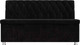 Миниатюра изображения товара Скамья кухонная мягкая Лига Диванов Вента 284 / 108767 (велюр, черный)