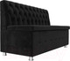 Миниатюра изображения товара Скамья кухонная мягкая Лига Диванов Вента 284 / 108767 (велюр, черный)