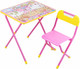 Миниатюра изображения товара Комплект мебели с детским столом Дэми Веселые гномы №3 (розовый)